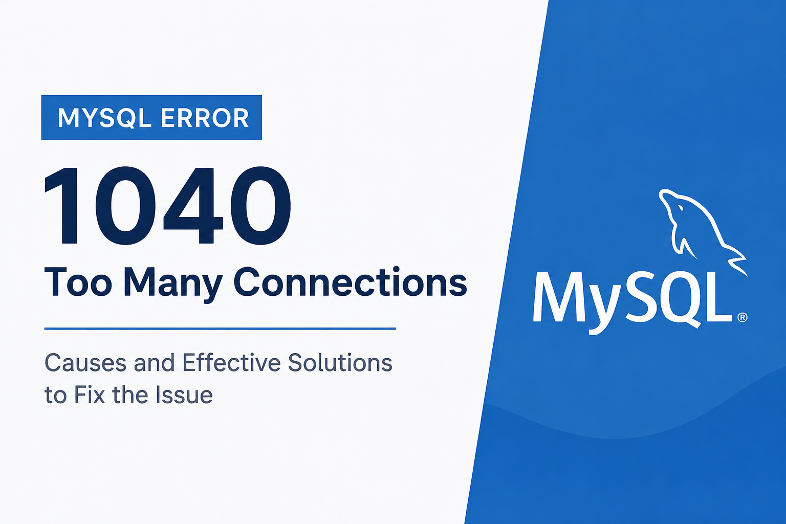ERROR 1040 (HY000): Too Many Connections