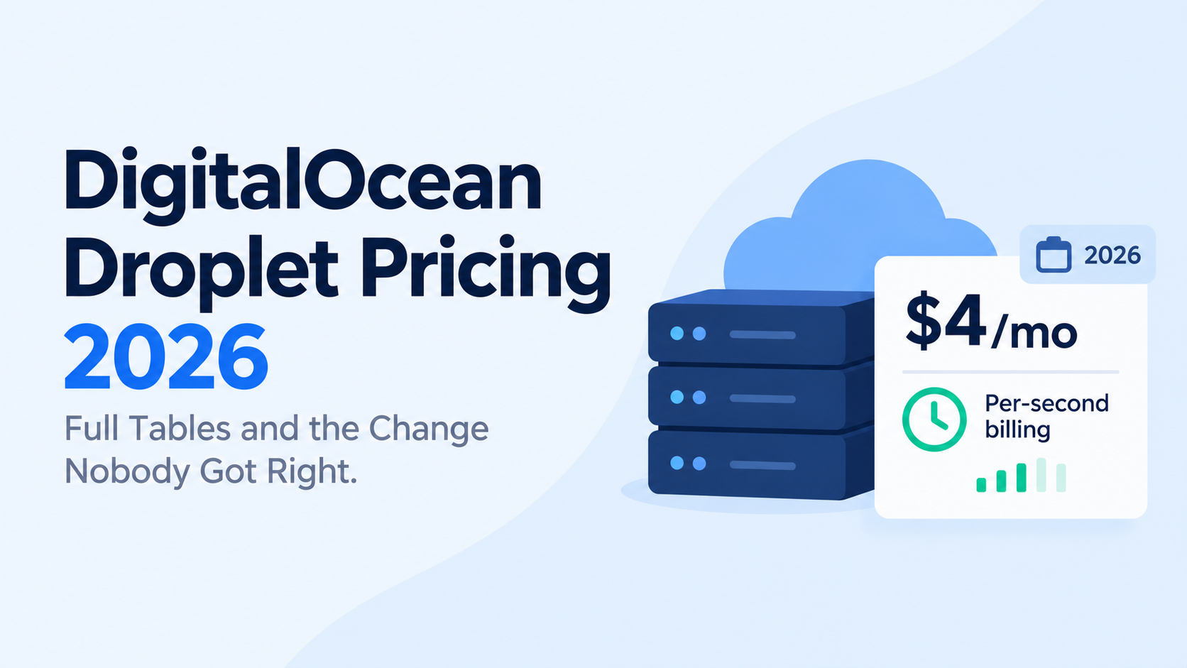 DigitalOcean Droplet Pricing 2026: Full Tables and the Change Nobody Got Right