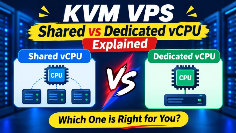 KVM VPS, Shared vCPU or Dedicated vCPU? What the Plan Names Actually Mean