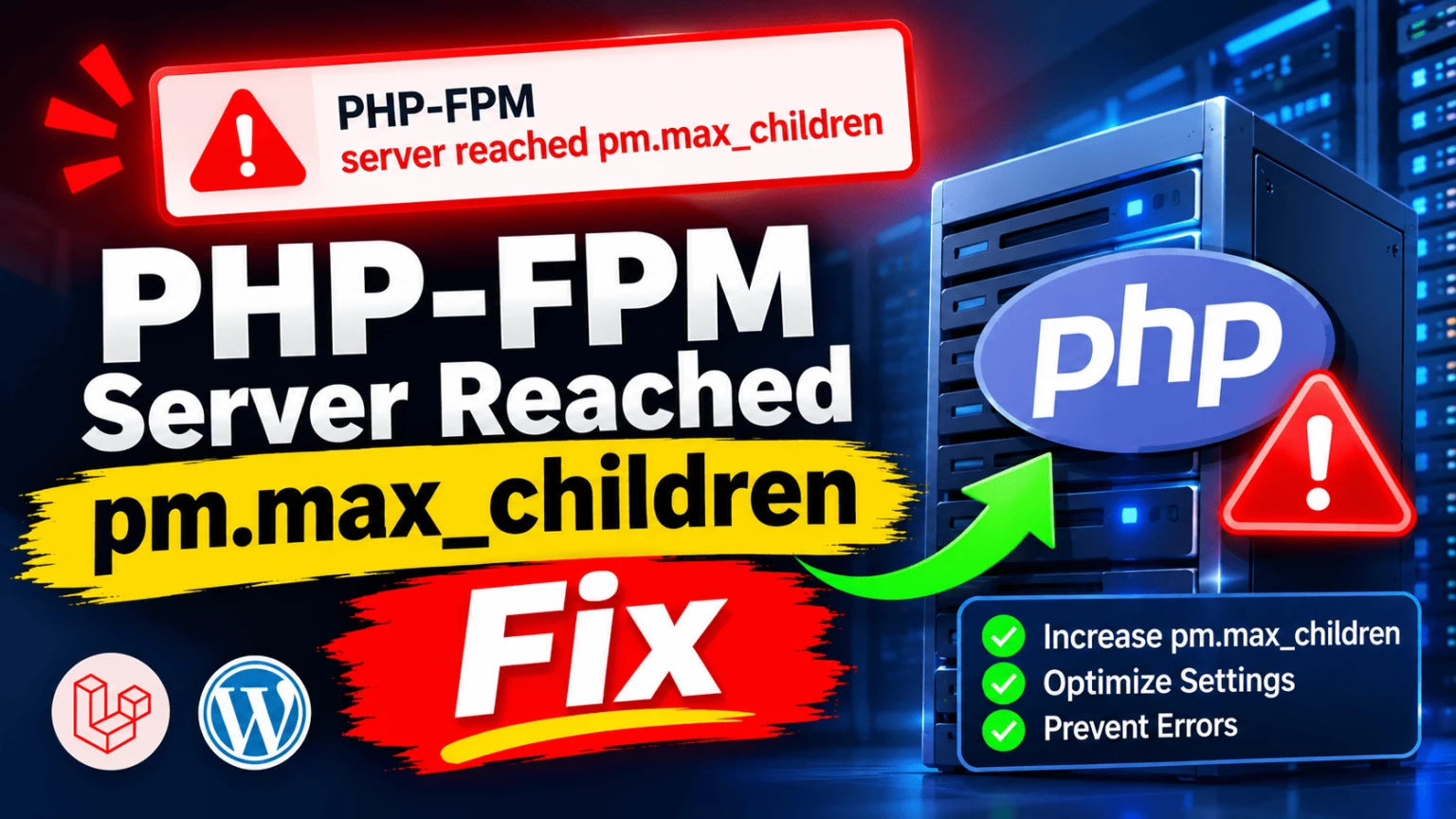 Server Reached pm.max_children Setting: How to Size PHP-FPM for a Small VPS